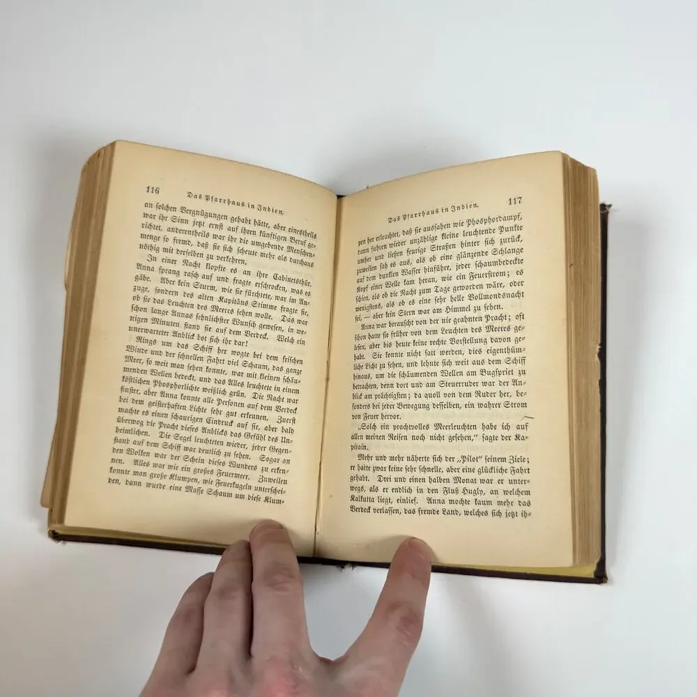 The Parsonage in India Antique book German Language